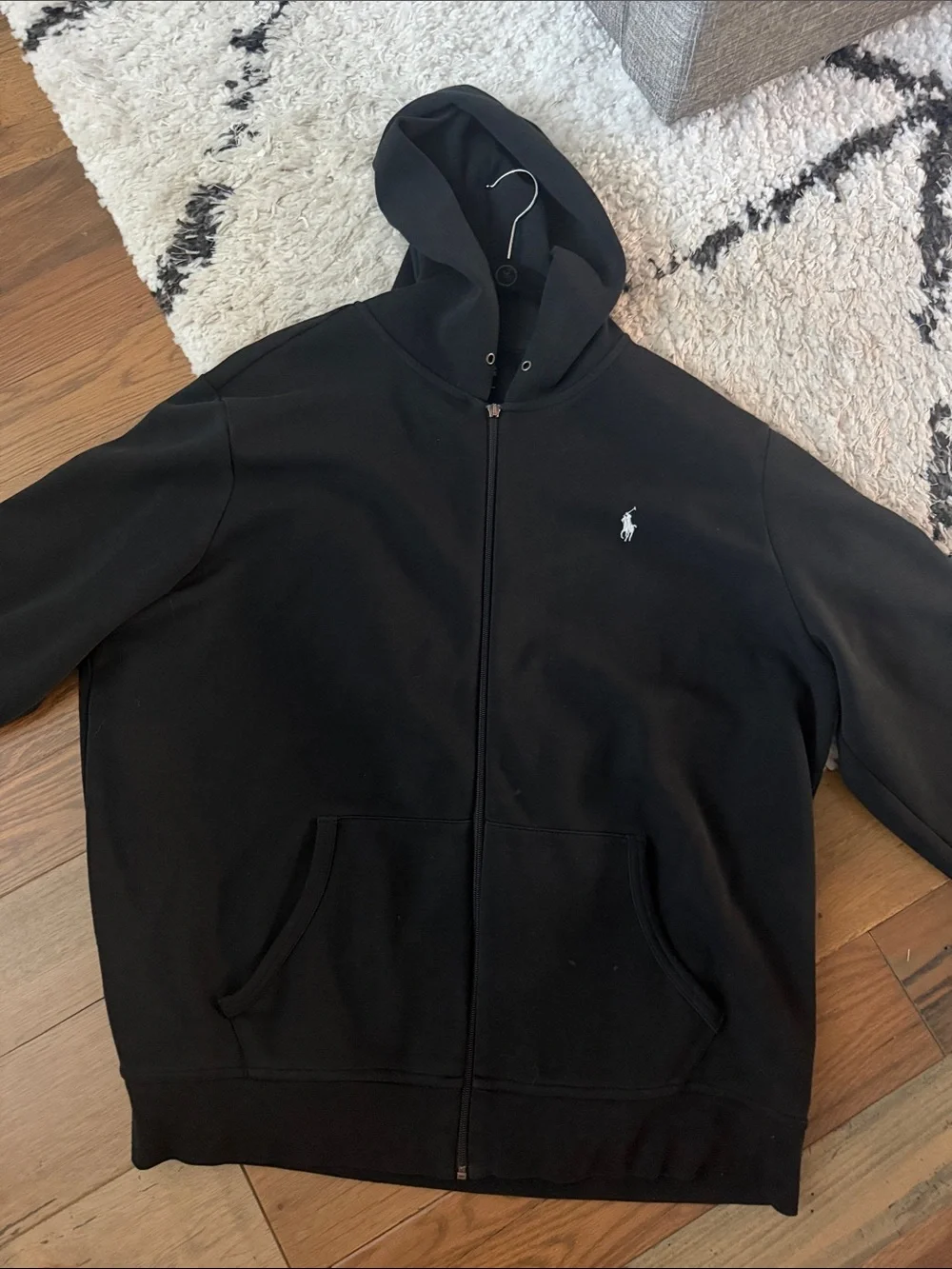 Polo by Ralph Lauren Black Full-Zip Hooded Sweatshirt